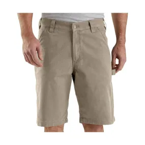 Carhartt Men's Rugged Flex Relaxed Fit Canvas Utility Work Shorts 11 Inch - Tan